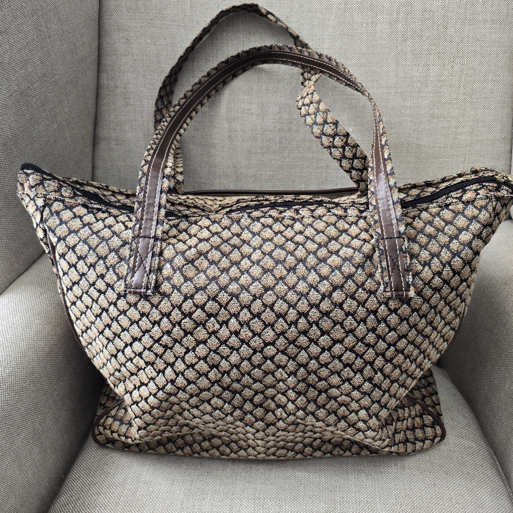 Vintage DVF Tapestry Weekender Tote Bag - Picture 4 of 9